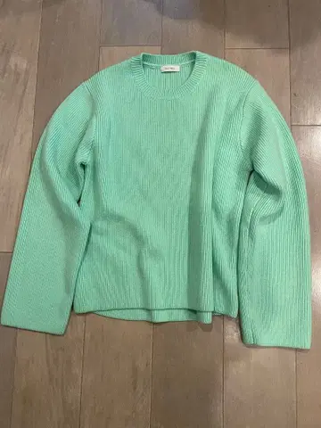 투모로우랜드 DES PRES 민트 그린 니트 스웨터 울