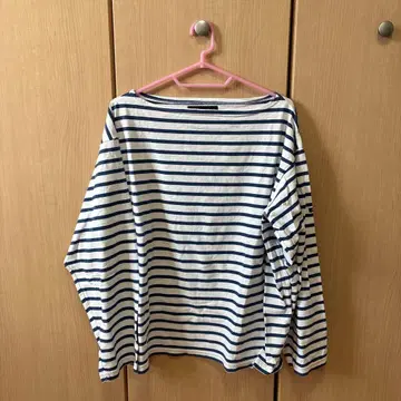 Outil 바스크 셔츠 화이트 네이비