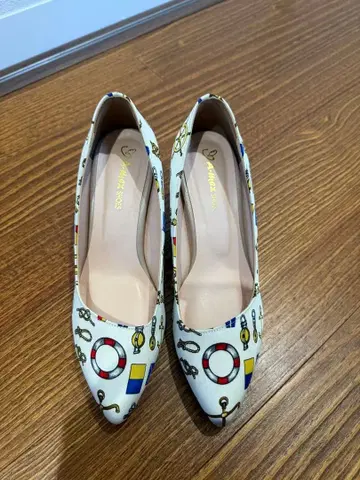 마린 프린트 하이힐 240