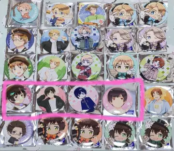 헤타리아 일본 캔뱃지 모음