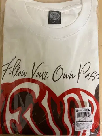 B'z LIVE-GYM 2025 FYOP 투어 T셔츠 화이트 L사이즈