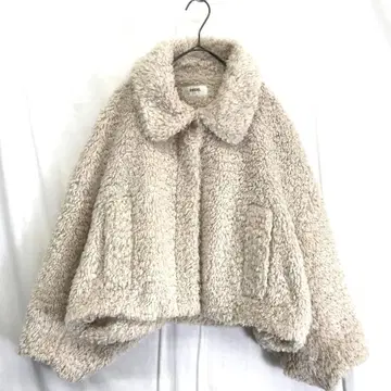 SNIDEL : 24aw 오버 사이즈 숏 보아 코트