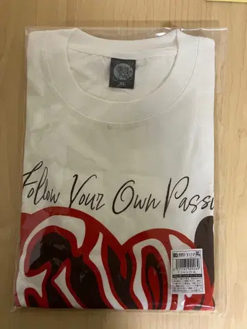 B'z LIVE-GYM 2025 FYOP 투어 T셔츠 화이트 XL 사이즈