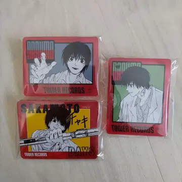 사카모토 데이즈 타워 레코드 나구모 아크릴 배지