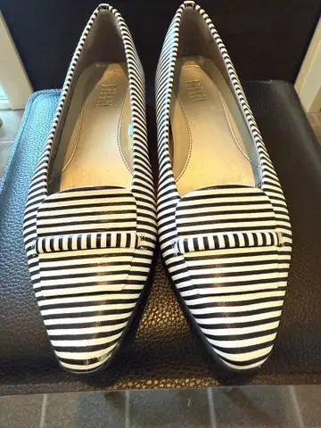 스트라이프 플랫슈즈