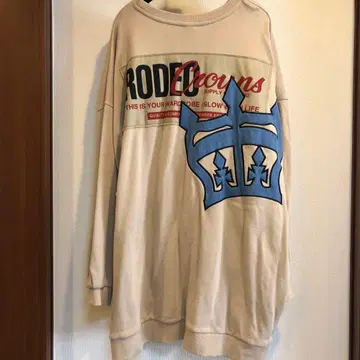 RODEO CROWNS 로고 프린트 맨투맨 FREE