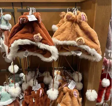 상하이 디즈니 칩 앤 데일 꽁지 모자 캡 1개