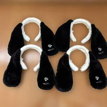 USJ 스누피 머리띠 세트 스누피 귀 머리띠