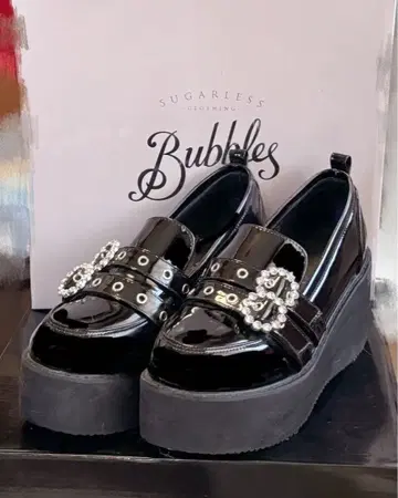 BUBBLES 더블 벨트 로퍼 40