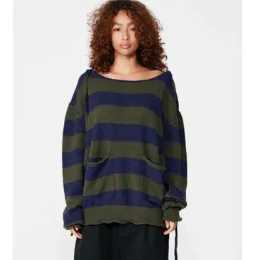 BEEDEN HANGS DOWN TIE BORDER KNIT