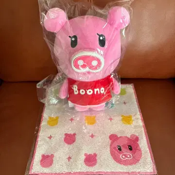 부나짱 Boona 봉제 인형 & 타월 손수건