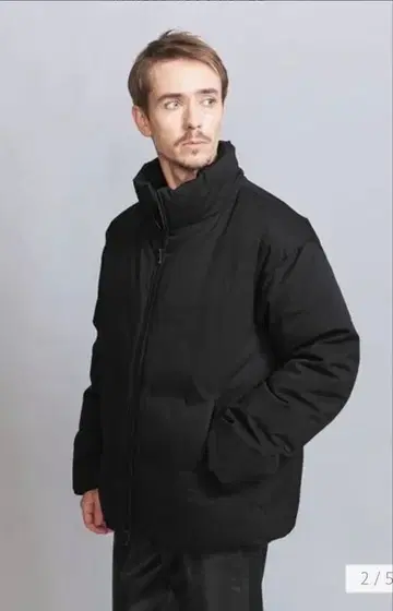 [ 미사용 새상품 ] 코마츠 마테레 다운 자켓 블랙