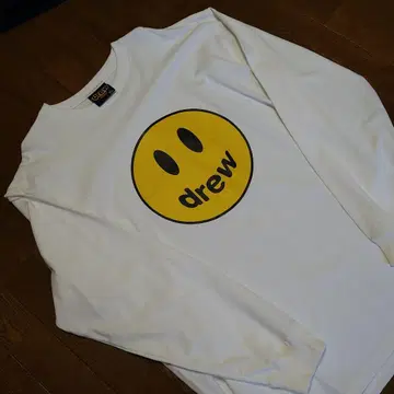 구제 의류 drewhouse 긴팔 T 마스코트 프린트