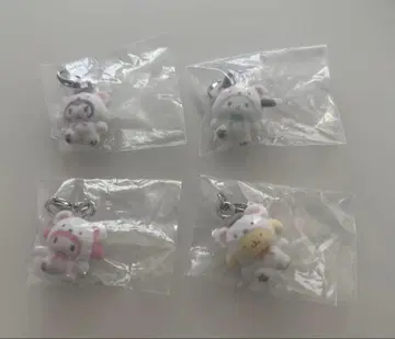 포근포근 스노우 산리오 메지루시 액세서리 4종 세트