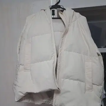 무인양품 발수 다운 자켓 아이보리 M [ 새상품급 ]