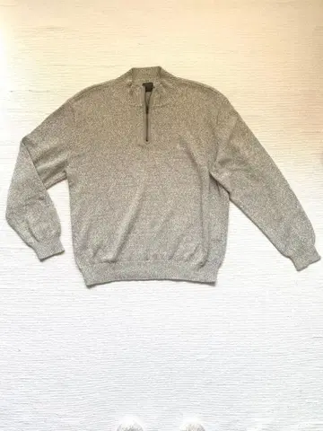 PAPAS 파파스 하프 지퍼 니트 코튼 실크 48M