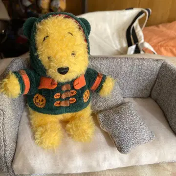 디즈니 푸우 후드 부착 봉제 인형