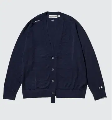 유니클로 ANYA HINDMARCH 가디건 M 새상품 네이비