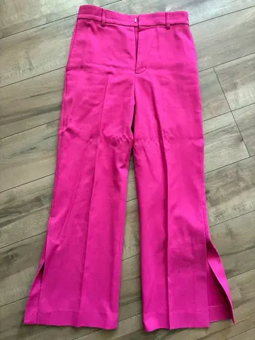 AEWEN MATOPH 사이드 슬릿 팬츠 핑크 일본제