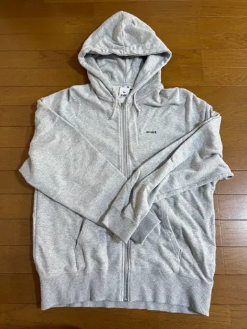 [X-girl] 엑스걸 Face 로고 풀 집업 후드티