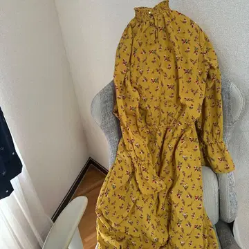 꽃무늬 무지 원피스 세트