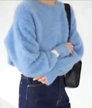 SLOBE IENA 폭스 캐시미어 니트 풀오버 블루