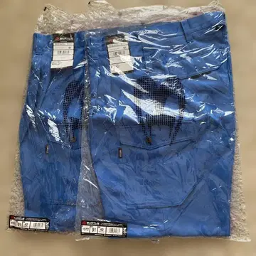 워크 팬츠 가을 겨울용 2개 로얄 블루 사이즈 42