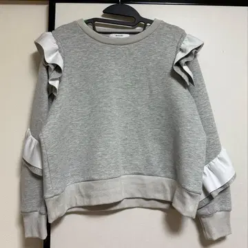 야마다야 RADIATE 프릴 본딩 맨투맨 그레이