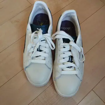 PUMA 캐주얼 스니커즈 크림/그린