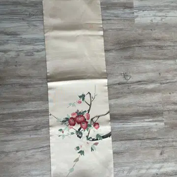 꽃무늬 후쿠로 오비 크림색