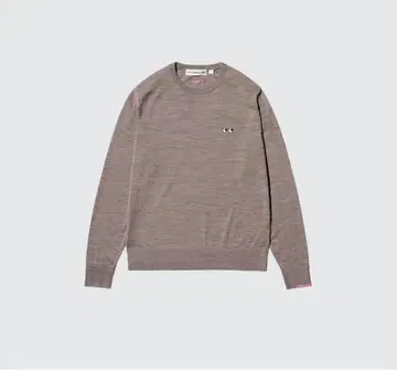 유니클로 메리노 크루넥 스웨터 안야 힌드마치 새상품 브라운 XL