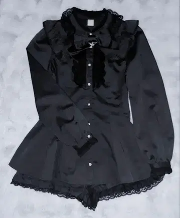 시크릿허니 셋업 블랙 긴팔