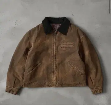 kutir 빈티지 드로우코드 숏 블루종 브라운