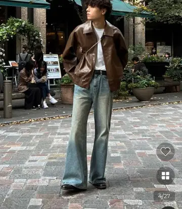 nugu 워시 데님 부츠컷 팬츠