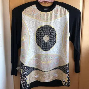 ETRO 에트로 실크 이소재 다색 프린트 긴팔 튜닉