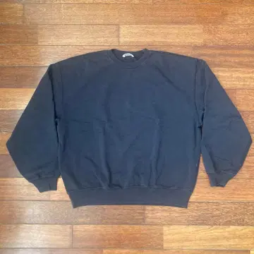 AURAELE 네이비 크루넥 맨투맨