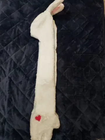 토끼 귀 플리스 스카프