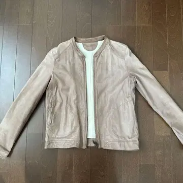 Nitca 베이지 가죽 자켓 사이즈 2