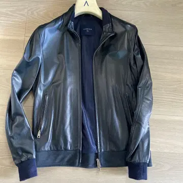 SANNINO 가죽 블루종