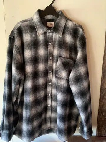 Backers 헤비 플란넬 셔츠 섀도우 체크 L 사이즈