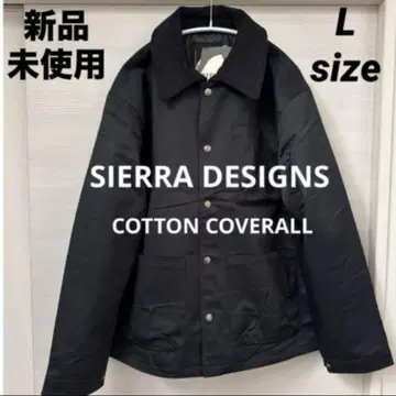 시에라 디자인 코튼 커버올 블랙 안감 부착 L 사이즈 아우터