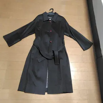 블랙 롱 코트 사이즈 12