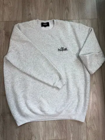 PHATRNK 그레이 맨투맨 트레이닝복