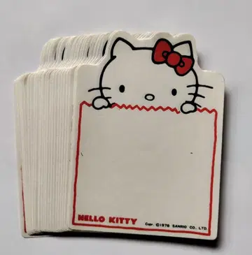 산리오 헬로키티 1976년제 메모 용지 24매 쇼와 레트로 레어