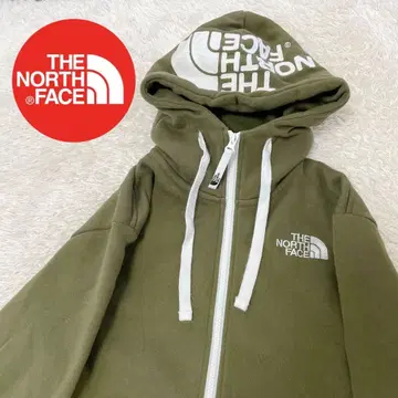 인기 THE NORTH FACE 리어뷰 풀 지퍼 후디 카키 XS