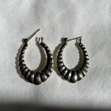 빈티지 후프 귀걸이 silver925
