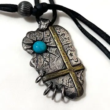 CIVARIZE silver925 목걸이 십자가 크로스 터콰이즈