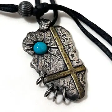 CIVARIZE silver925 목걸이 십자가 크로스 터콰이즈