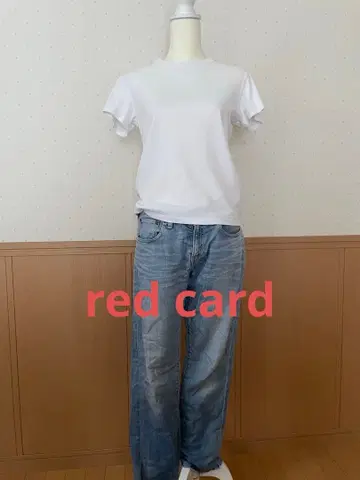 레드카드 스트레이트 데님