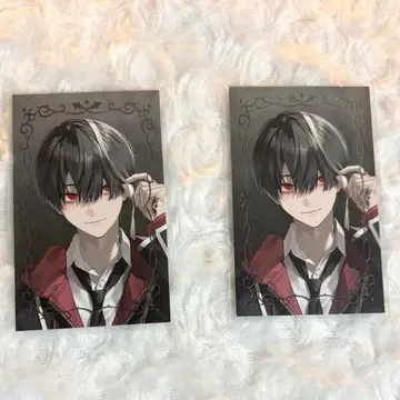 니지산지 쿠츠하 랜덤 사진풍 카드 금박 2장 세트